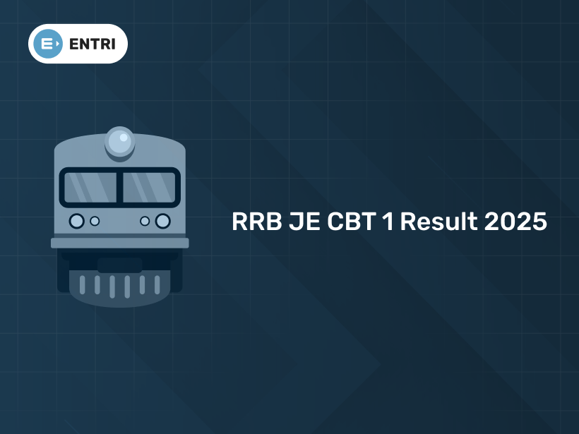 RRB JE CBT 1 Result Date 2025 Expected: Merit List & Score Card