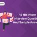 hr intern interview questions