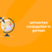 antworten conjugation in german (1)