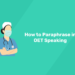 How to Paraphrase in OET Speaking
