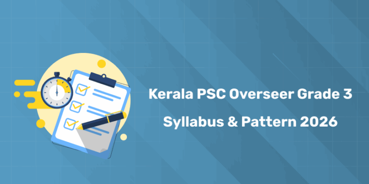 Kerala PSC Overseer Grade 3 (Mechanical) Syllabus 2026 PDF