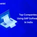 companies using SAP in india