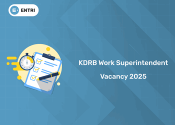 KDRB Work Superintendent Vacancy 2025: Notification & Details