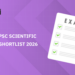 Kerala PSC Scientific Officer Shortlist 2026: Download Free PDF