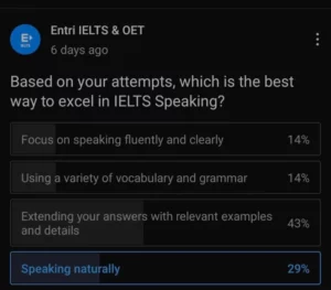 Ielts speaking tips survey