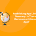 Ausbildung Age Limit in Germany Is There a Maximum or Minimum Age