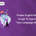 Proper English Word Usage to Improve Your Language Skills