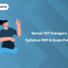 Kerala TET 2026 Category 3 Syllabus & Exam Pattern PDF – Subject-Wise Marks & Details