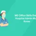 MS Office skills for hospital admin