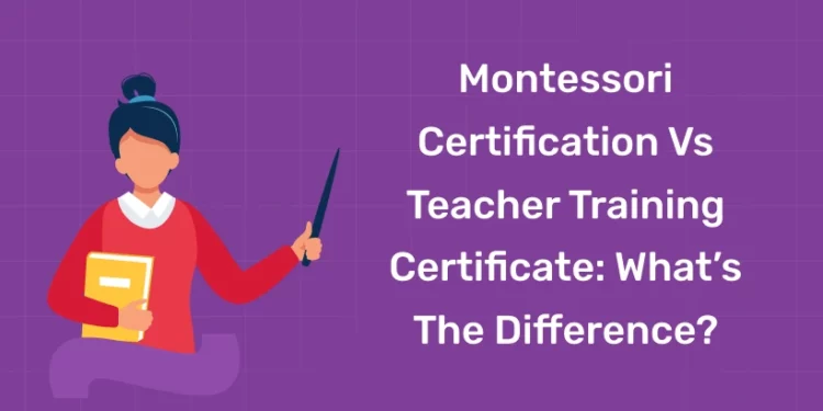 Montessori Certification vs Teacher Training Certificate: What’s The Difference?