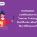 Montessori Certification vs Teacher Training Certificate: What’s The Difference?