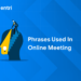 Phrases used in online meeting