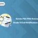 Kerala PSC PWD Overseer Grade 3 Civil Notification 2025