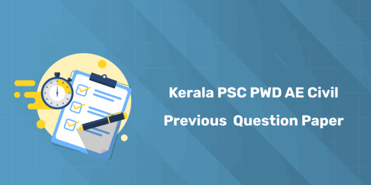 Kerala PSC PWD AE Civil Previous Question Paper