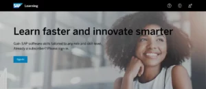 sap learning hub homepage