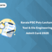 Kerala PSC Poly Lecturer Tool & Die Engineering Admit Card 2025