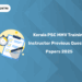 Kerala PSC MMV Training Instructor Previous Question Papers 2025 - Download PDF