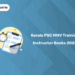 Best Books for Kerala PSC MMV Training Instructor Exam 2025: Reference Guide & Resources