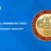 Kerala PSC Final Answer Key 2026 - All Posts, Category Wise PDF Download, Direct Links
