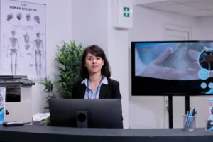 how to become a hospital receptionist
