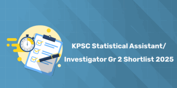 Kerala PSC Statistical Assistant/ Investigator Gr 2 Shortlist 2025