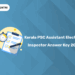 Kerala PSC Assistant Electrical Inspector Answer Key 2025 PDF