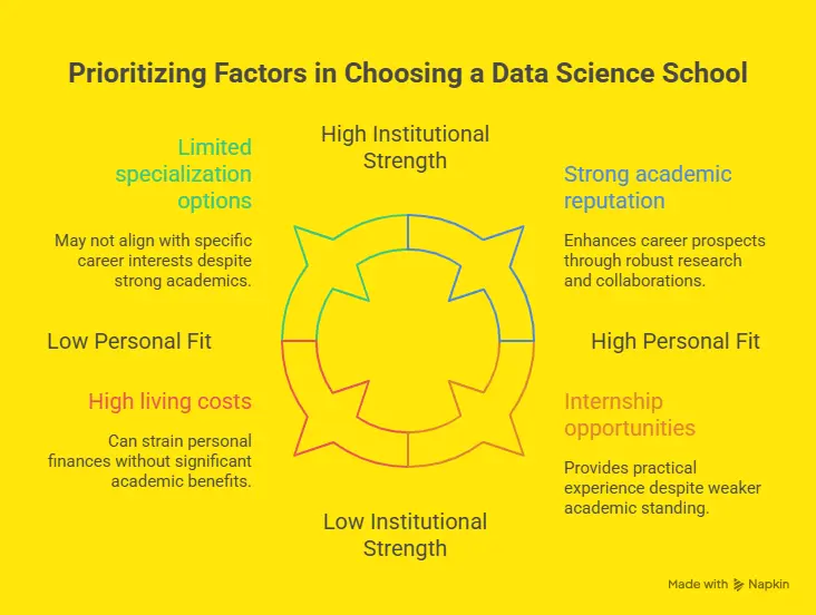 What Makes a University Top for Data Science