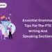 Essential Grammar Tips for the PTE Writing and Speaking Sections