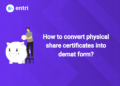 How to convert physical share certificates into demat form?
