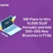 SBI Plans to Hire 16,000 Staff Annually and Add 200–300 New Branches in FY26