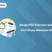 Kerala PSC Overseer Grade 1 Civil Study Materials 2026