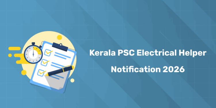 Kerala PSC Electrical Helper Notification 2026 PDF