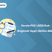 Kerala PSC LSGD Sub-Engineer Apply Online 2026 - Eligibility, Salary & Vacancy Details