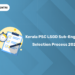 Kerala PSC LSGD Sub-Engineer 2026 – Selection Procedure & Appointment Process