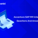 Accenture SAP MM Interview Questions and Answers
