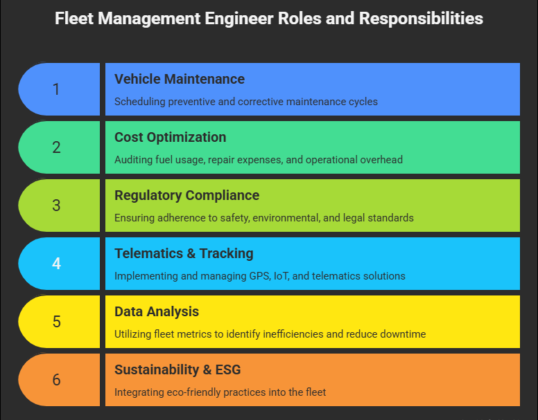 Roles and Responsibilities of a Fleet Management Engineer