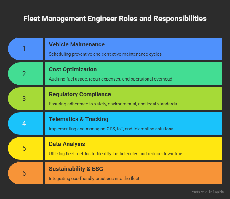 Roles and Responsibilities of a Fleet Management Engineer