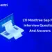 LTI Mindtree Sap Fico Interview Questions And Answers
