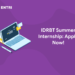 idrbt summer internship