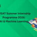 CUSAT Summer Internship