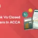 Open Book vs Closed Book Papers In ACCA