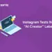 instagram testing ai creator label