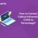how to convert calicut university cgpa to percentage