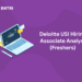 deloitte usi hiring associate analyst