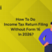 Income Tax Return
