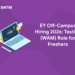ey hiring testing WAM off-campus role