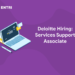 deloitte hiring services support associate