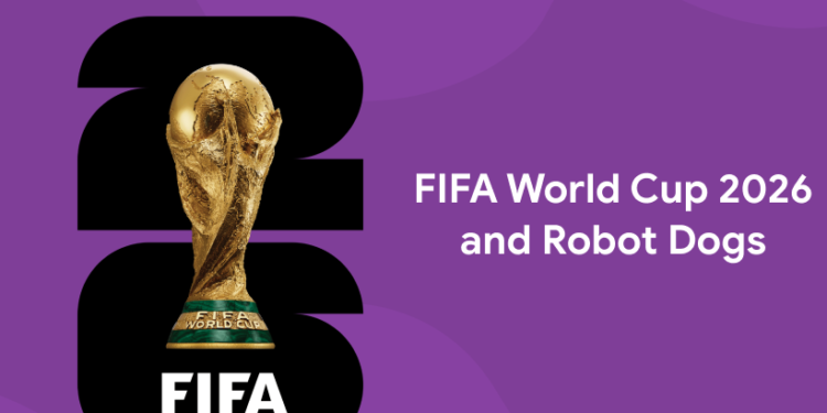 world cup and robot dogs