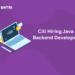 citi hiring java backend developer
