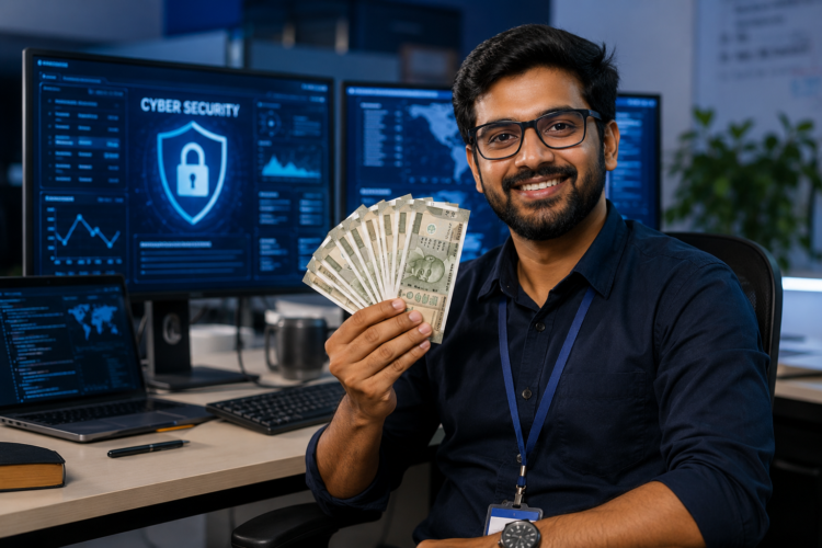 Cyber-Security-Professional-holding-Salary
